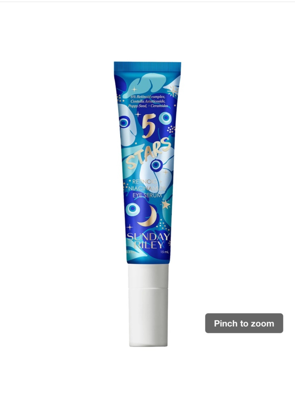 Sunday Riley 5 Stars Retinol Niacinamide Eye Serum.